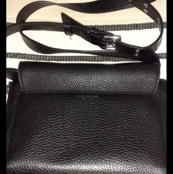 HENRI BENDEL CHELSEA PUNK CROSSBODY BLACK SATCHEL - Picture 2 of 8